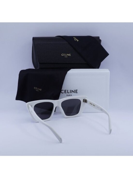 Celine CL40187I 25A Cat Eye Sunglasses - White/Dark Grey main image 4